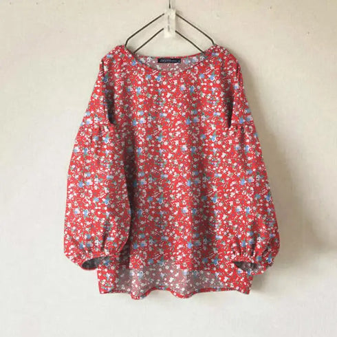 Floral Long Sleeve Blouse for Women