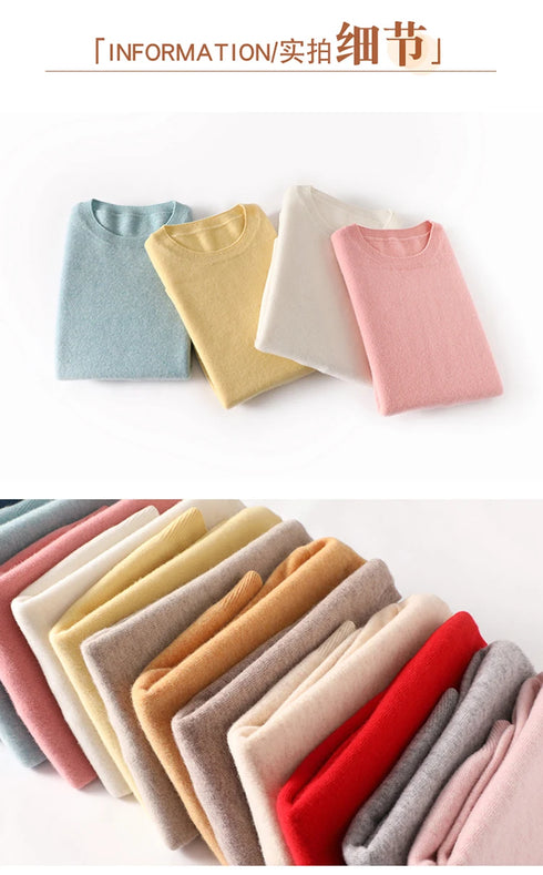 Casual Knitted Pullover Sweater for Women