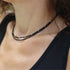 Summer Multilayer Handmade Necklace with Crystal Pendant
