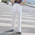 Women's High Waist Wide Leg Casual Trousers