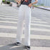 High Waist Wide Leg Casual Trousers for Women