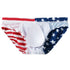 Men's Low Waist USA Flag Swim Trunks
