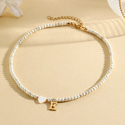 Personalised Bohemian Choker Necklace with Heart Pendant