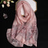 Luxury Silk Floral Shawl Scarf for Women