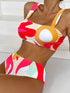 High Waist Bandeau Bikini Set for Women