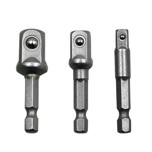 Chrome Vanadium Steel Socket Adapter Set - 1/4", 3/8", 1/2"