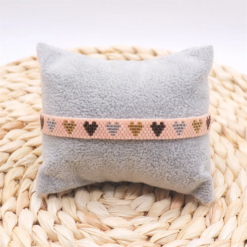 ZHONGVI Miyuki Heart Adjustable Bracelet