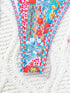 Floral Print Triangle Bikini Set with Brazilian Bottoms