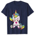 Whimsical Unicorn Weightlifting T-Shirts for Women | Trendy Fitness Graphic Tees for Summer Workouts