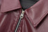 Chic Wine Red Short Jacket for Women
