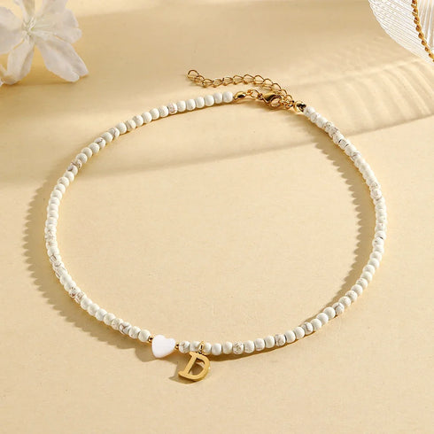 Personalised Bohemian Choker Necklace with Heart Pendant