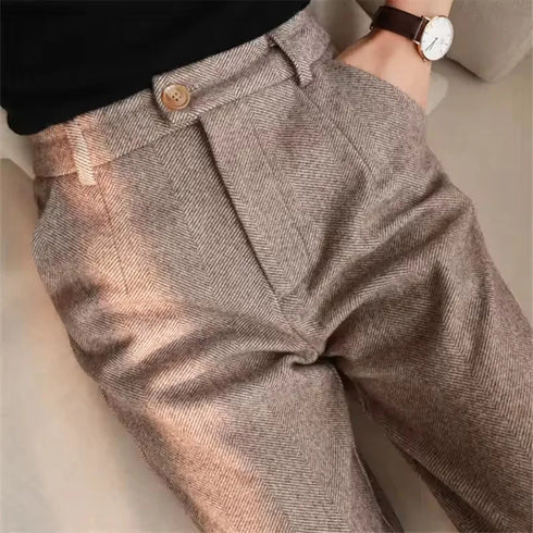 High Waisted Plus Size Pencil Pants for Women