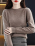 Women's 100% Merino Wool O-Neck Pullover Sweater