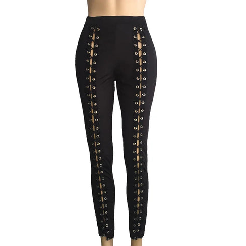 Women’s Black Strapping Leggings
