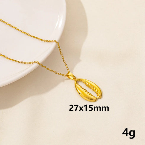 Stainless Steel Textured Starfish Pendant Necklace