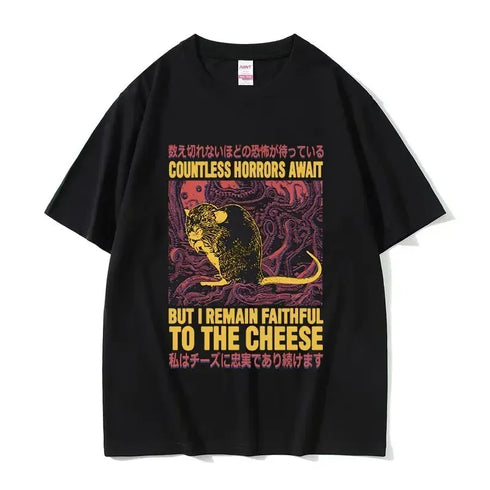 Japanese Evolve Into Crab Funny Graphic T Shirt Women Retro Fashion T-shirts Oversized T-shirt Streetwear Vintage puls size Y2K