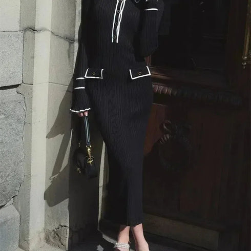 Tossy Ruffled Knit Maxi Dress for Women