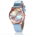 Women's Rainbow Leather Band Quartz Watch