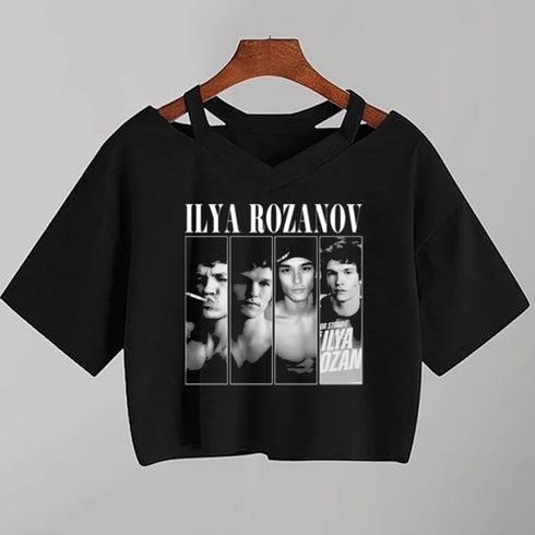 Heated Rivalry Crop Top - Ilya Rozanov & Shane Hollander Tee