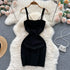 Women’s Backless Knitted Mini Dress