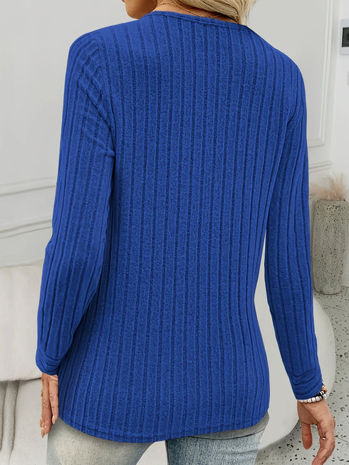 Elegant Casual Long Sleeve T-Shirt for Women