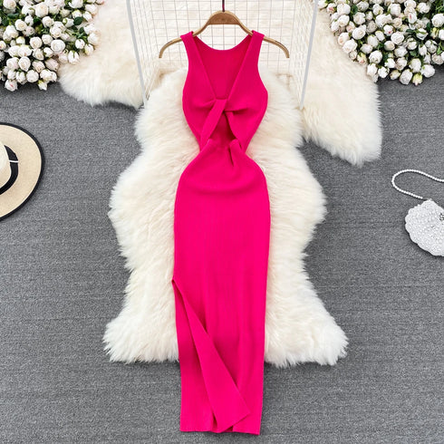 Elegant Wrap Split Maxi Dress for Women
