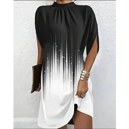 Women's Casual Loose Bat Sleeve Summer Dress