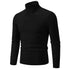 Men's High Neck Casual Knitted Pullover Sweater