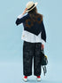 Imakokoni Autumn Loose Cotton T-Shirt with Lace Collar