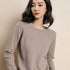 Women's O-Neck Casual Knit Pullover Sweater