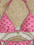 Floral Print Triangle Bikini Set with Brazilian Bottoms