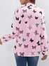 Women's Long-Sleeved Butterfly Print Loose Shirt
