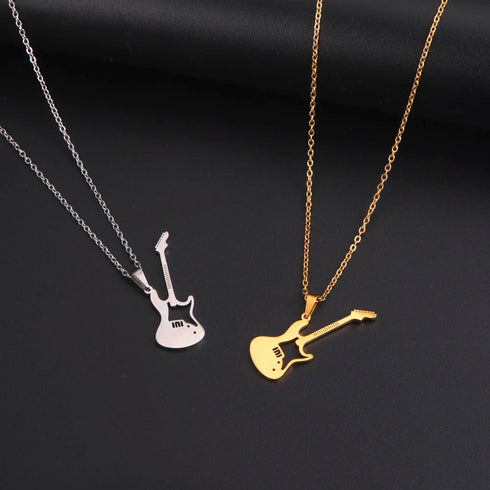 Guitar Pendant Necklace for Women