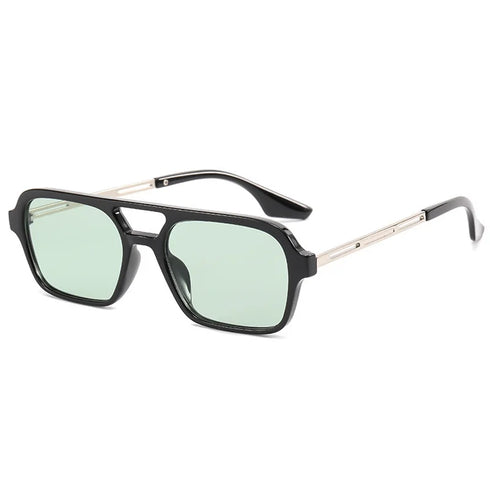 Small Frame Square Sunglasses Woman Luxury Vintage Leopard