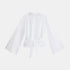 Long Sleeve Satin Feel Kimono Blouse for Women