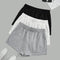 Plus Size Women's Elastic Waist Biker Shorts Set