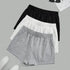 Plus Size Women's Elastic Waist Biker Shorts Set