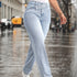 Womens Baggy Light Wash Denim Jeans