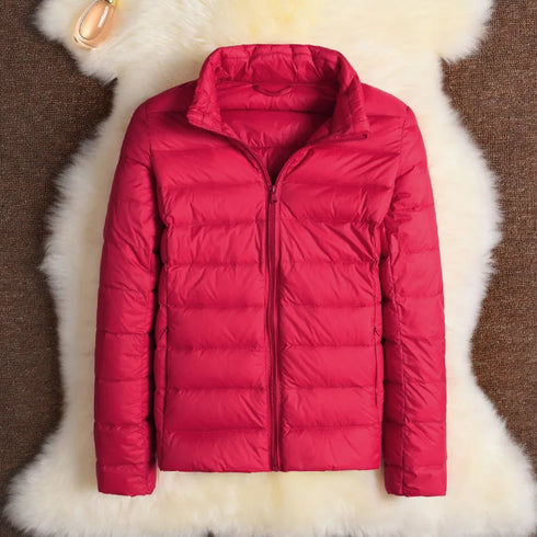 Women’s Slim Fit Stand Collar Puffer Jacket - 11 Colours