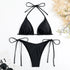 Lace Up Micro Bikini Set for Women