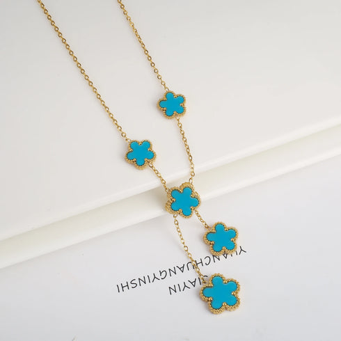 Stainless Steel Adjustable Clover Bracelet for Women