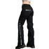 Black Punk Y2K Grunge Bootcut Pants for Women
