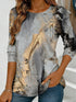 Women's Floral Watercolour Print Long Sleeve Top