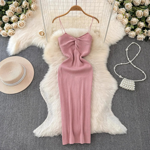 YuooMuoo Women's Summer Knitted Bodycon Dress