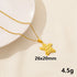 Stainless Steel Textured Starfish Pendant Necklace