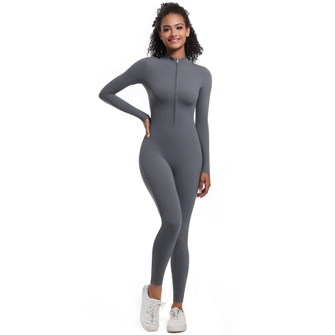 Women's Seamless Long Sleeve Sports Bodysuit