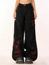Women's Baggy Butterfly Jeans in Black