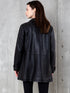 Women's Black Faux Leather Biker Jacket