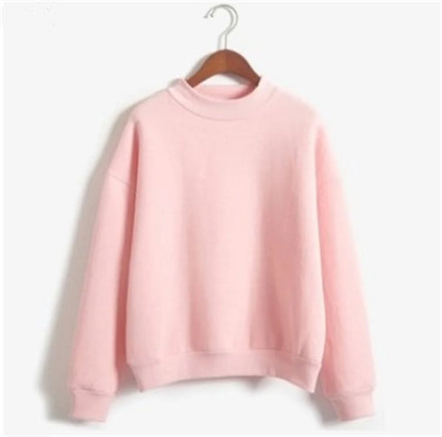 Women's Velvet Turtleneck Long Sleeve Sweatshirt