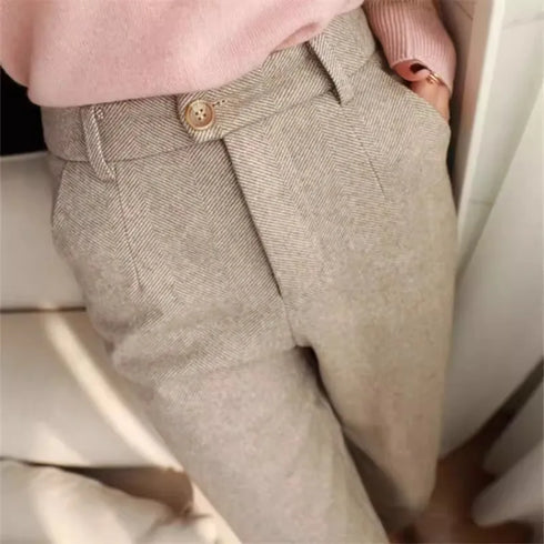 High Waisted Plus Size Pencil Pants for Women
